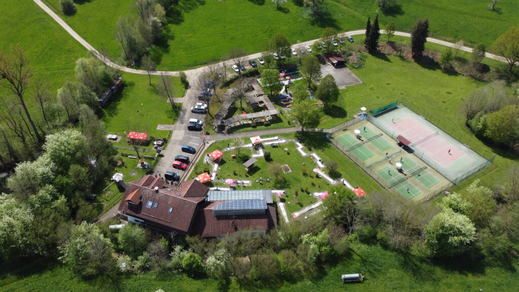 Spiel4fun in Albershausen Luftbild der Anlage