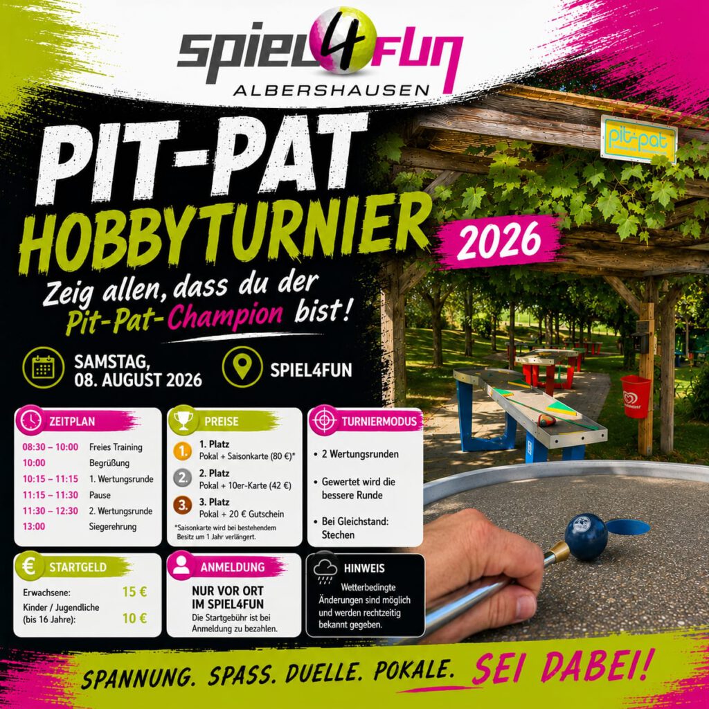 Pit-Pat Turnier 2026 Instagram Format